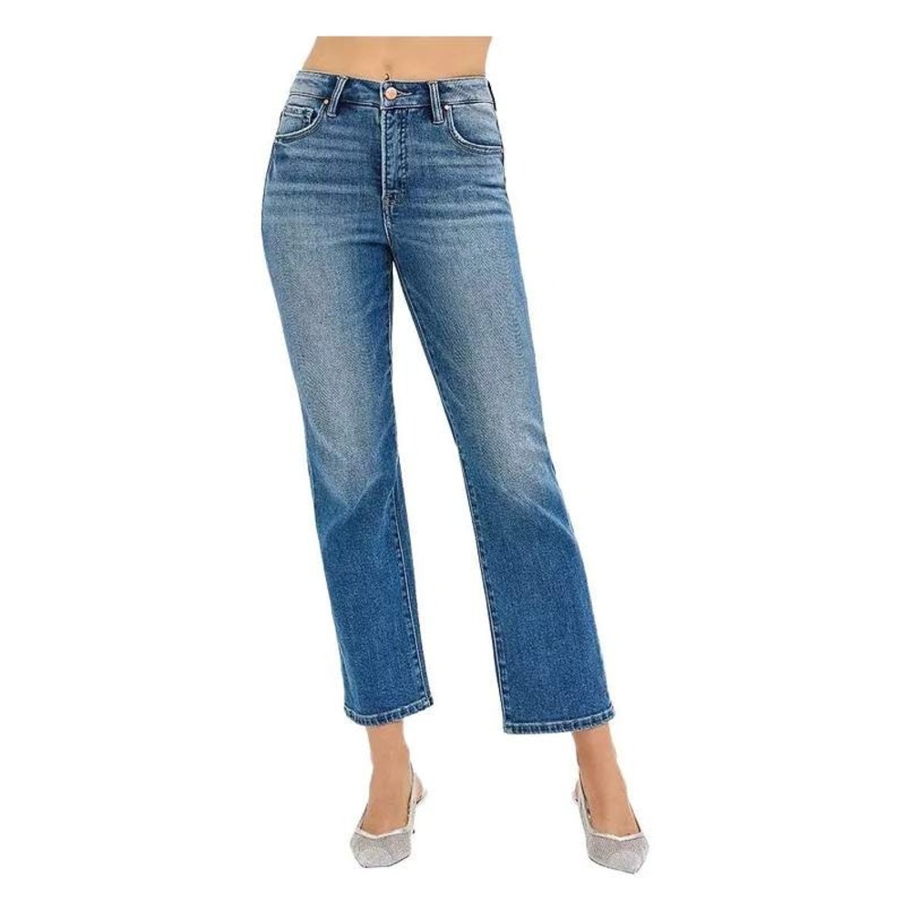 Risen Jeans Tummy Control High Rise Crop Straight 11/30  27.5 Inseam psc21045